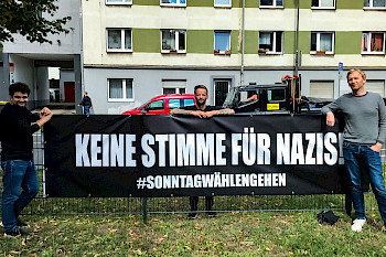 Plakat: Keine Stimme für Nazis